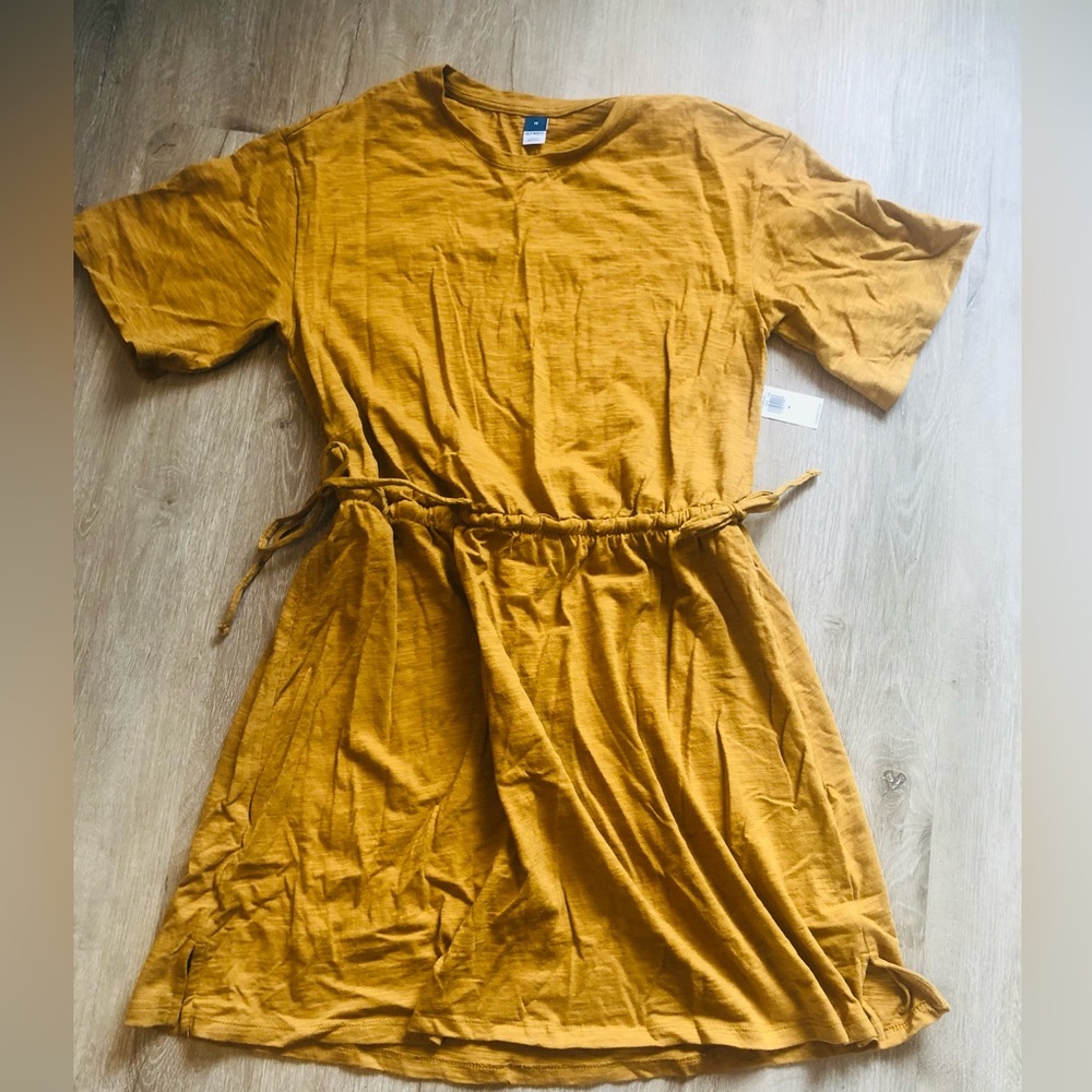 Mustard cotton dress. NWT.